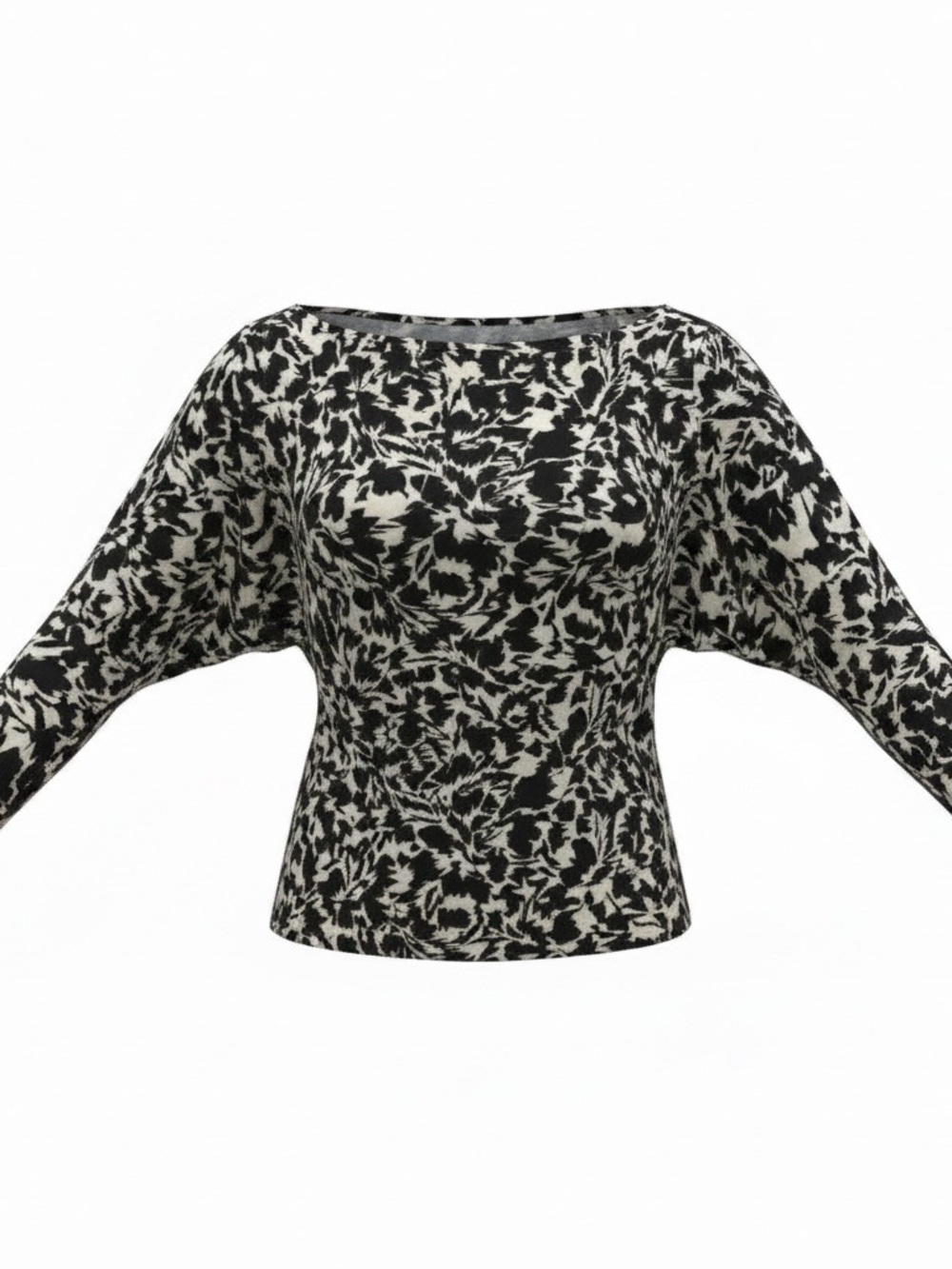 A.L.C. Tyler Floral Top Ivory‎ Navy Black Women's Medium NWT Retail $450
